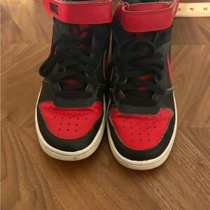 Nike Kids High-Top Sneakers - Red and Black
